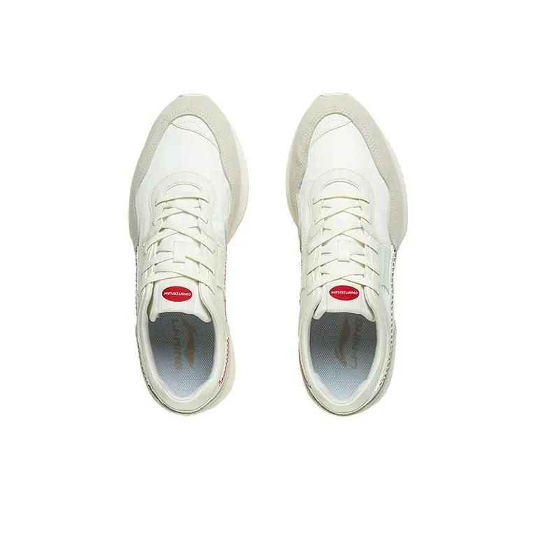 LiNing Forest Woven Abrasion Resistant Breathable Low Top Sports Casual Shoes Men's White-2