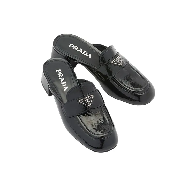 PRADA Mocassini Stylish Sandal Women's Black-2