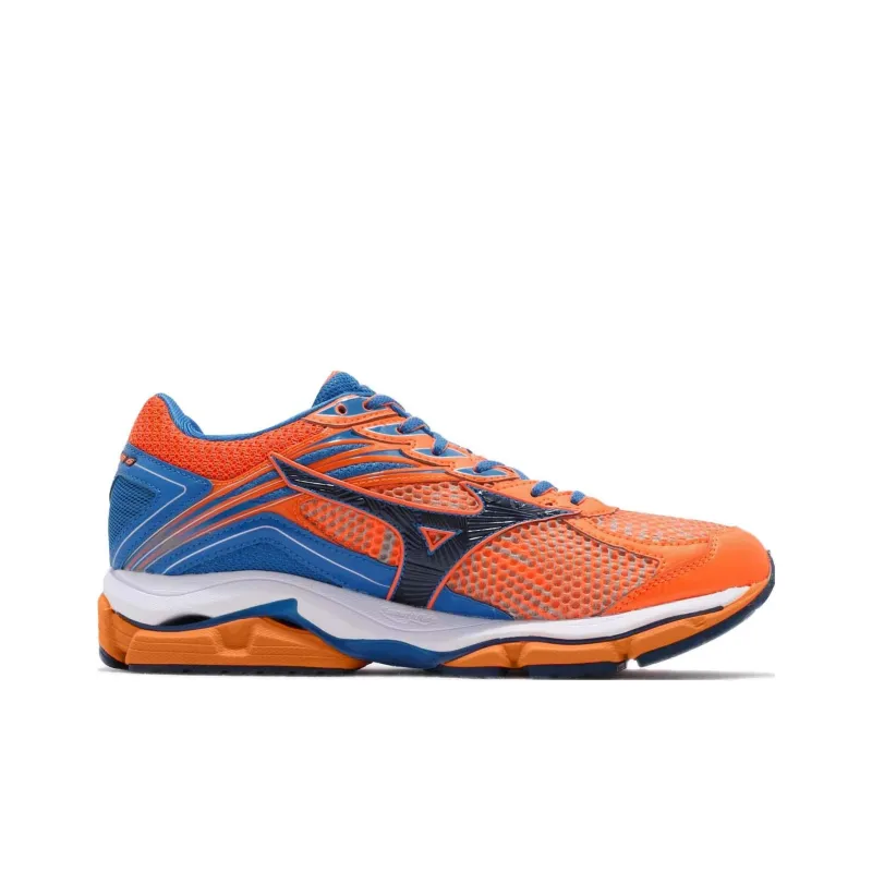 Mizuno Wave Enigma 6 Anti-Slip Wear-Resistant Low-Top Running Shoes Men's Orange Blue-1