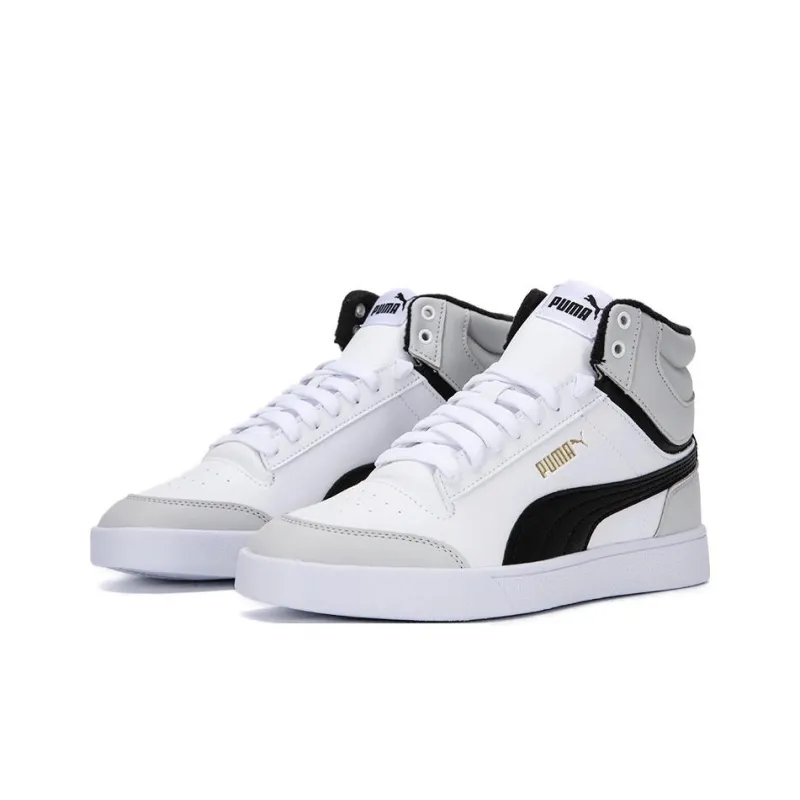 PUMA Shuffle Mid Wtr 'White Black'-2