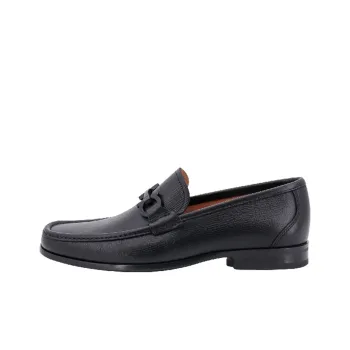 FERRAGAMO Almond toe Leather Loafers