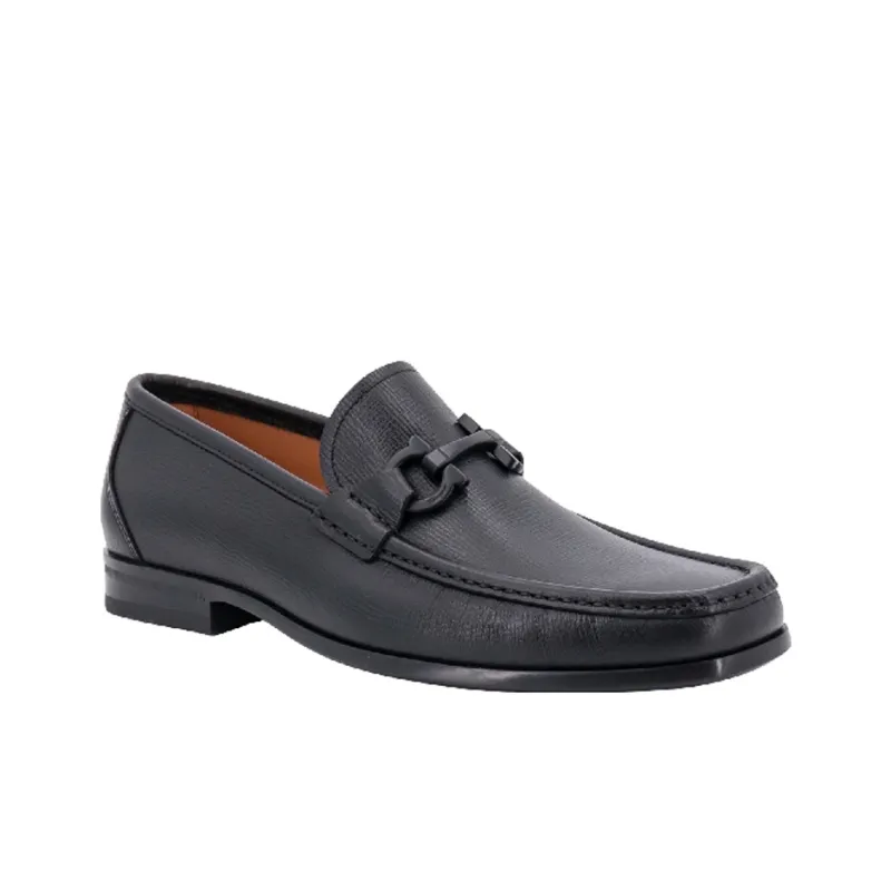 FERRAGAMO Almond-toe Leather Loafers-2