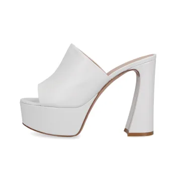 GIANVITO ROSSI Leather Platform Mules