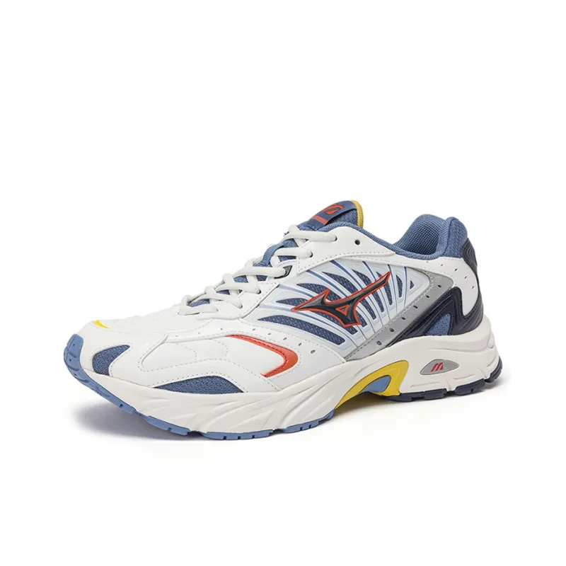 Mizuno FIYI 2K Cushioning Anti-Slip Wear-Resistant Breathability Low-Top Casual Running Shoes Unisex White Blue Red-1