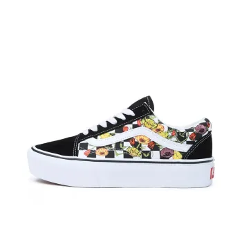 Old Skool Vans Platform 'Poppy Checkerboard'