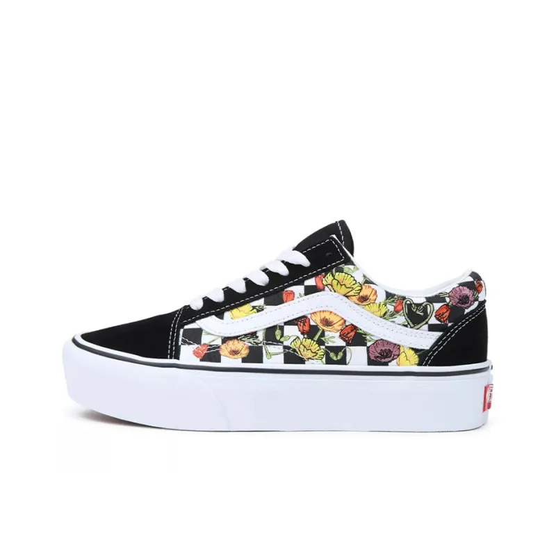 Old Skool Vans Platform 'Poppy Checkerboard'-0
