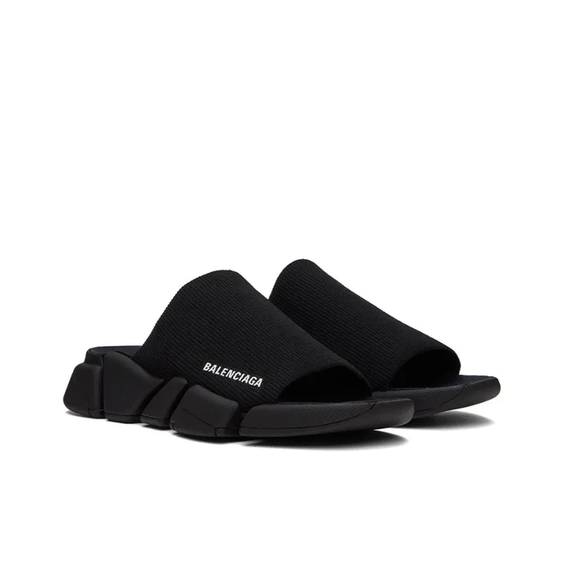 Balenciaga Speed 2.0 Slide Sandal 'Black'-2