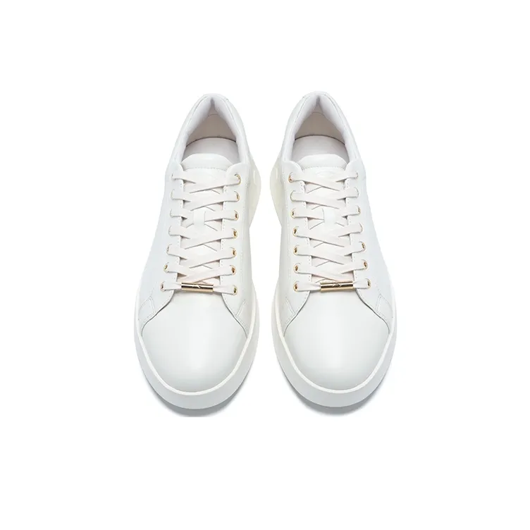LI NING 1990 Classic Collection Anti Slip Wear Resistant Low Top Skateboard Shoes Women's Ecru-2