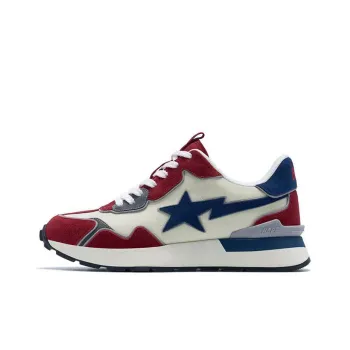 A BATHING APE Road Sta Red White Blue