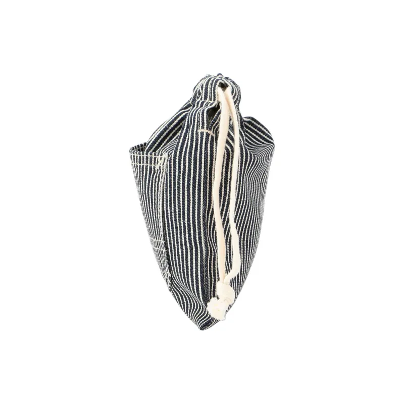Lee Cotton Drawstring Bag Coin Purse Small Size Women's Black White-2
