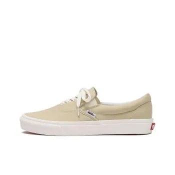 Vans Slip on Coverage Anti Slip And Wear Resistant Low Top Skateboard Shoes Men's Ecru