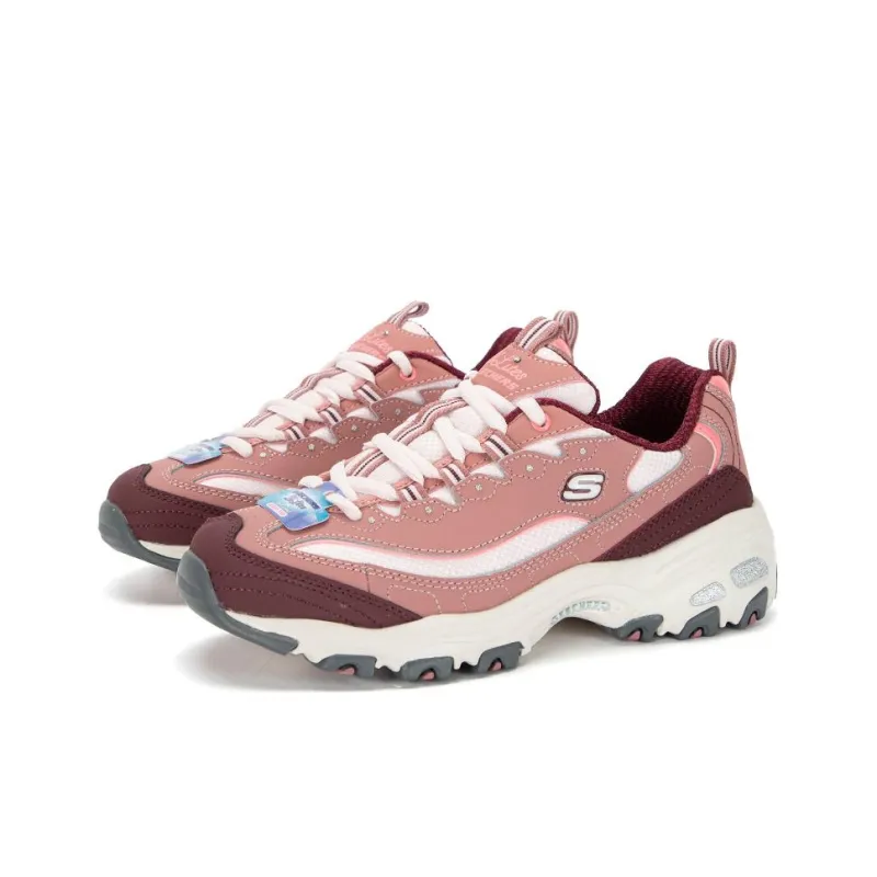 Skechers D Lites Shoes 'Pink Red' Women's-2