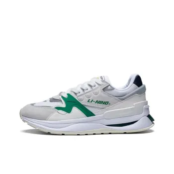 LiNing 001 Innocence V2 Original Aspiration V2 Abrasion Resistant Breathable Low Top Sports Casual Shoes White Green
