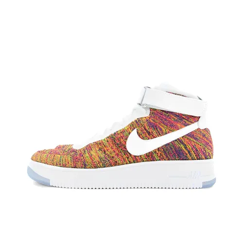 Nike Air Force 1 Mid Flyknit Multi-Color White