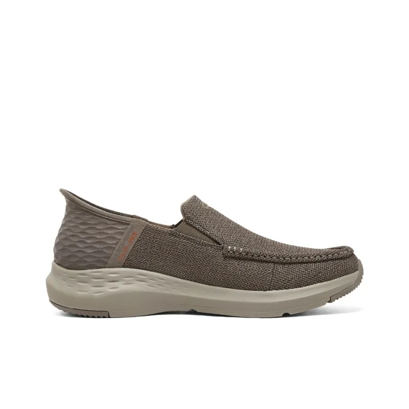 Skechers Slip Ins Durable Cushioning Support Low Top Casual Shoes Men's Brown-1