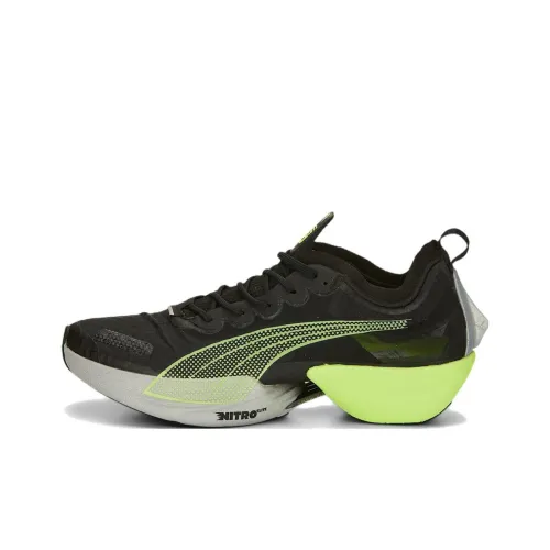 PUMA Fast-R Nitro Elite Running Shoes Men Low-Top Black/Green