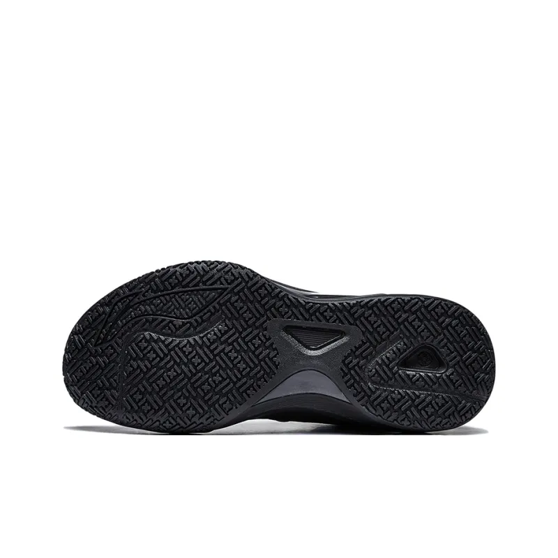 LiNing Light Speed 1.5 Abrasion Resistant Breathable Rebound Low Top Basketball Shoes Men's Black Red-4