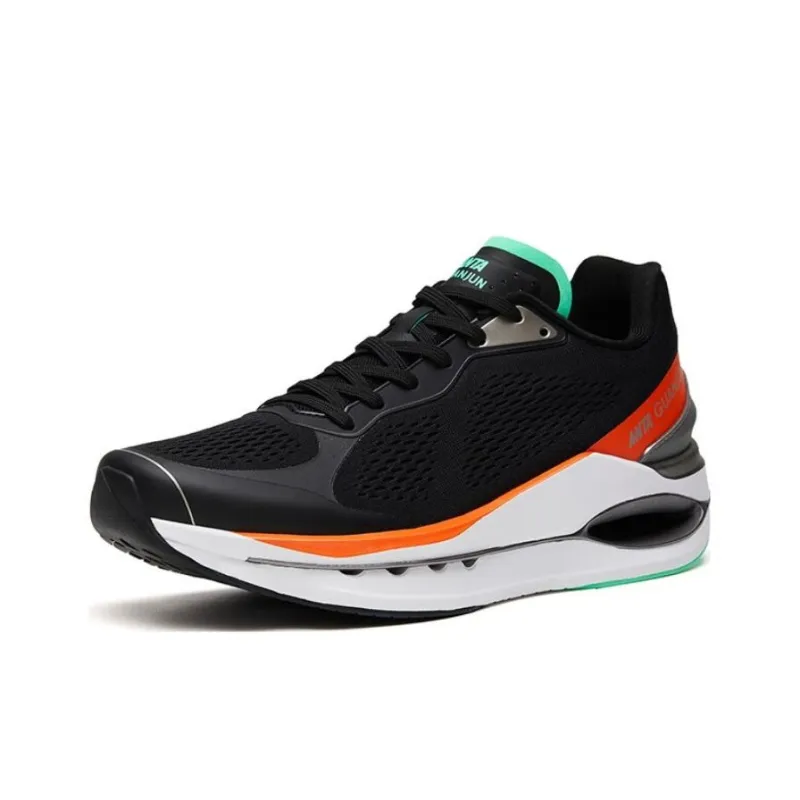 Anta Star Ring Elite Anti Slip Wear Resistant Low Top Running Shoes Men's Black Orange-1
