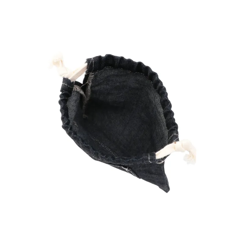 Lee Cotton Drawstring Bag Coin Purse Small Size Women's Indigo-4