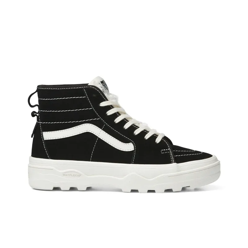 Vans SK8 HI Sherpa Suede Sentry 'Black White'-1