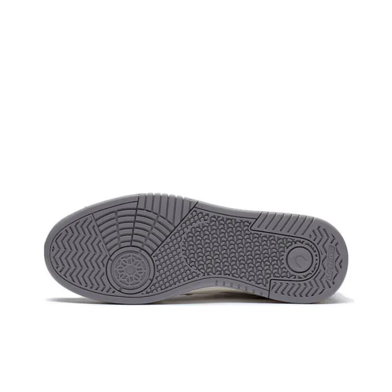LiNing Yuebai Abrasion Resistant Breathable Low Top Skateboard Shoes Women's Gray-4