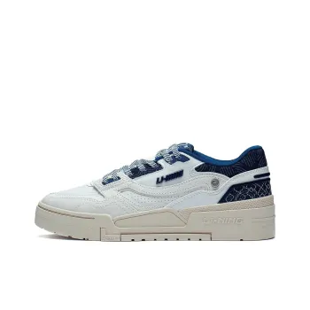 LiNing 001 BTC Btc Prm Durable Breathable Low Top Skateboard Shoes White Blue