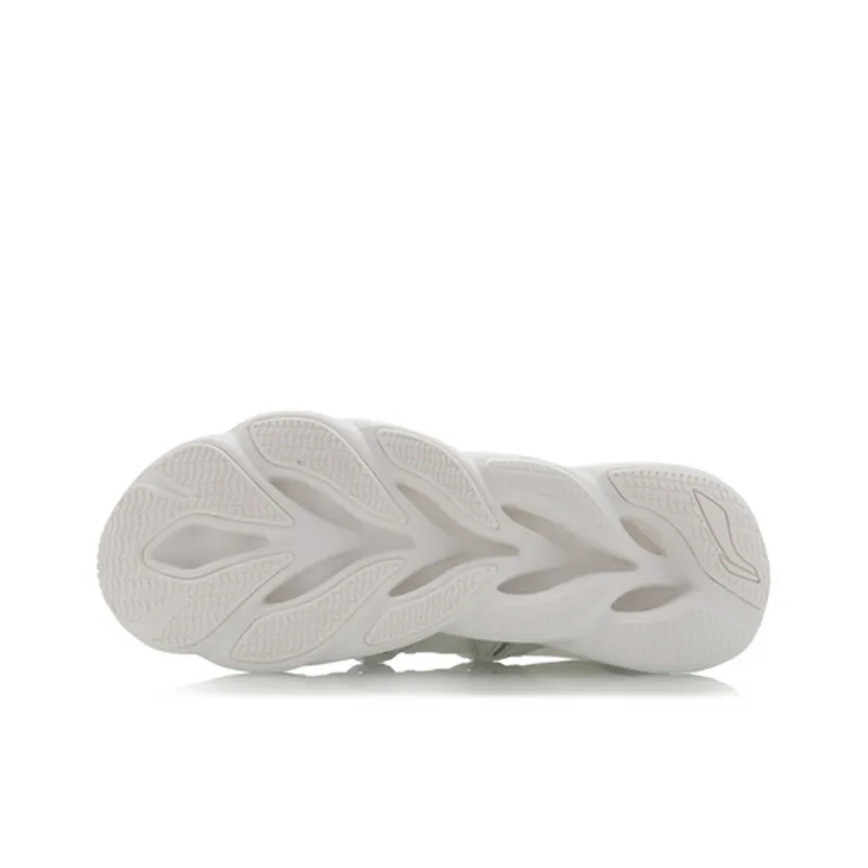LiNing Li Ning Arc Cushioning Rebound Breathable Low Top Running Shoes Women's Mist White-4