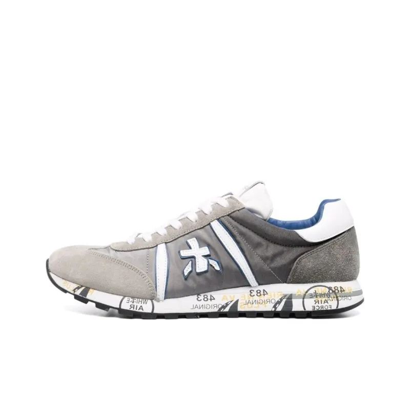 PREMIATA Lucy Low-Top Casual Shoes Men's Gray Black-0