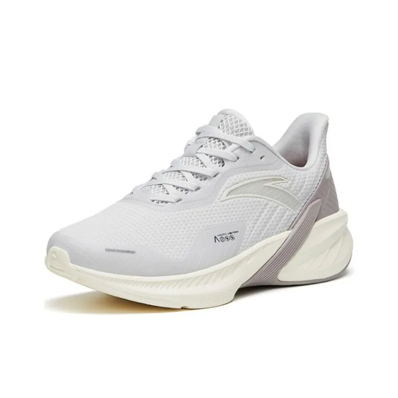 Anta DuCi4 Cushioning Anti Slip And Wear Resistant Low Top Running Shoes Women's Sand Grain Gray-1