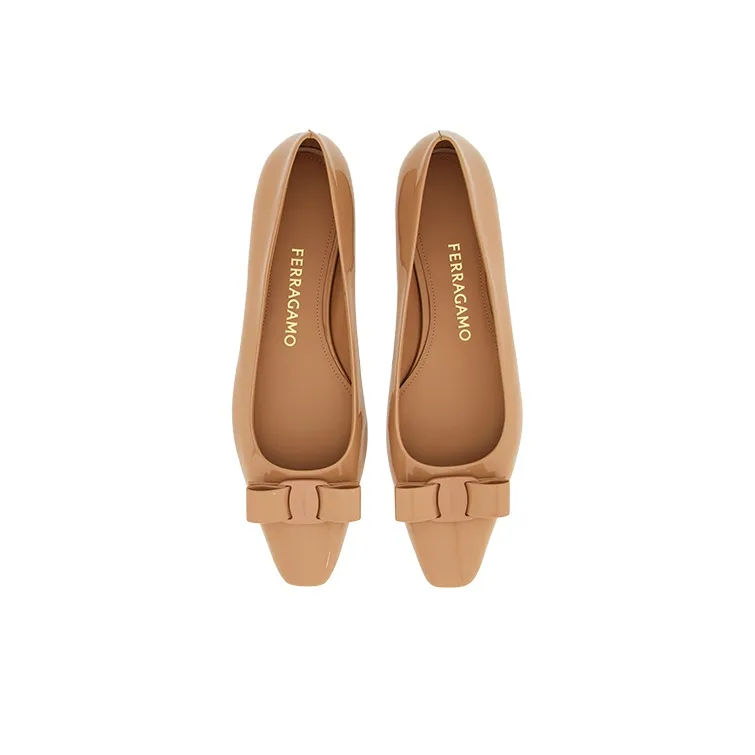 FERRAGAMO Vara Bow-detail Ballerina Shoes-3