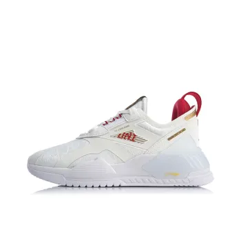 LiNing 001 T2000 Wear resistant And Lightweight Low Top Running Shoes Women's White Red