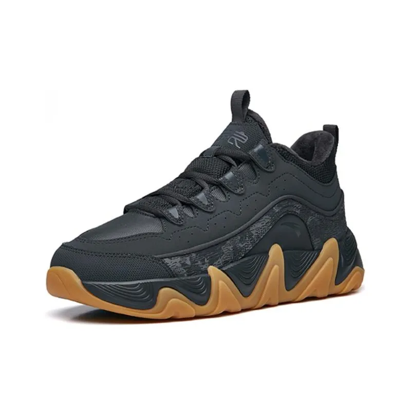Anta 2.0 Anti Slip Wear Resistant Low Top Sports Casual Shoes Men's Black-2