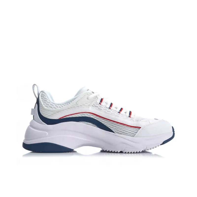 LiNing Aurora WindWalker Slip Resistant Breathable Low Top Sports Casual Shoes White-1