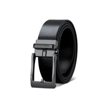 WilliamPOLO Cow Leather Belt Men's 3.5cm Width