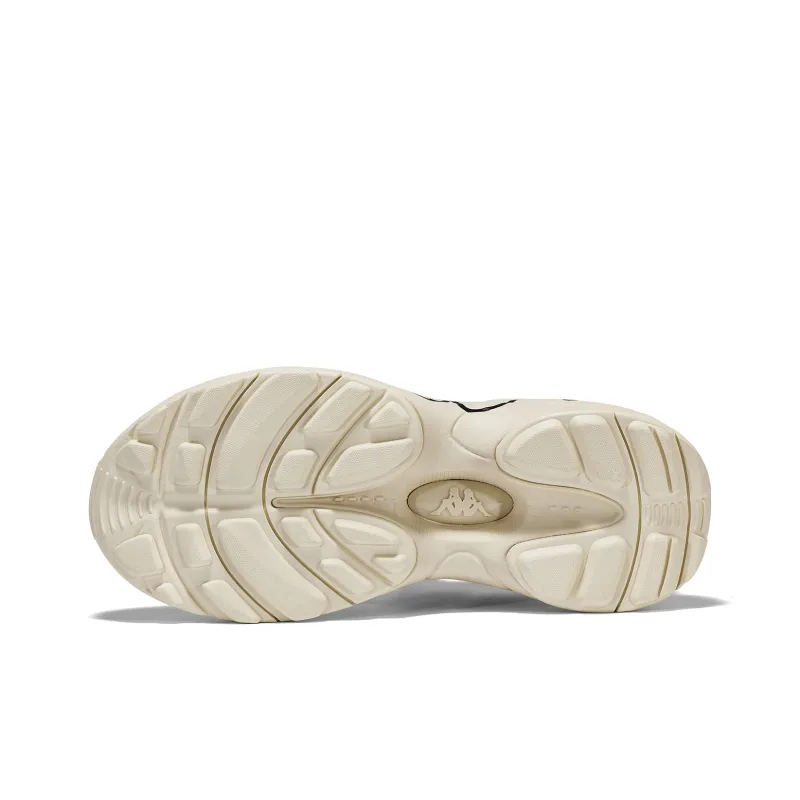 Kappa Anti Slip Wear Resistant Low Top Chunky Sneakers Women's Beige-5