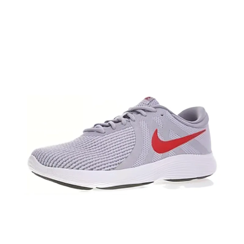 Nike Revolution 4 Wolf Grey/Gym Red Stealth-2
