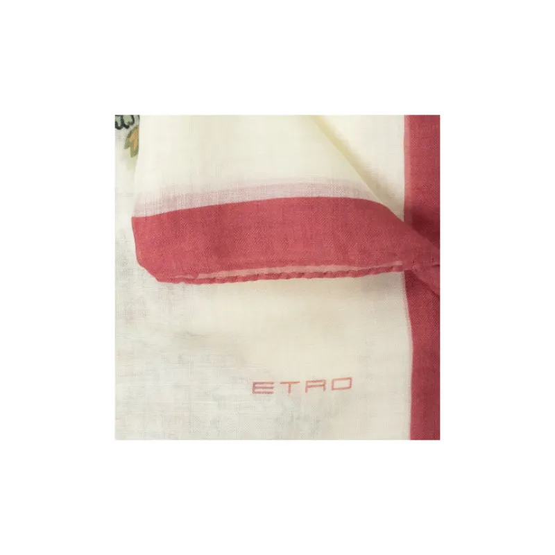 ETRO Paisley Printed Fringed Edge Scarf-2