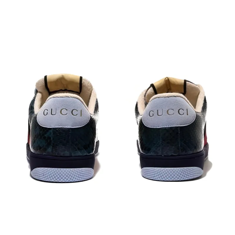 GUCCI Screener Sneakers Blue-4