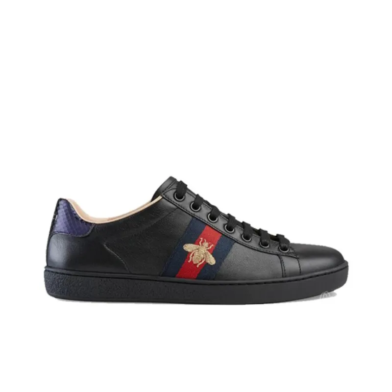 GUCCI Women's Ace Embroidered Low 'Black' Women's-1