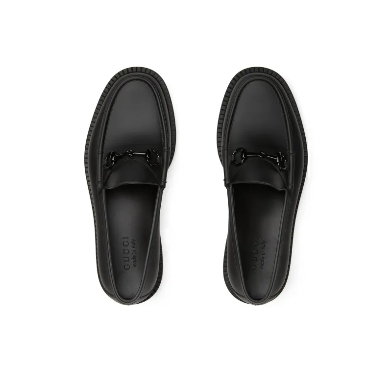 GUCCI Loafer 'Lacquered Horsebit Black'-3