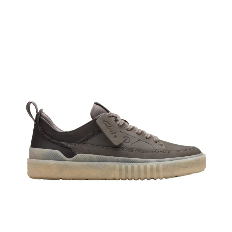 Clarks Low Top Skateboard Shoes Men's Gray-1