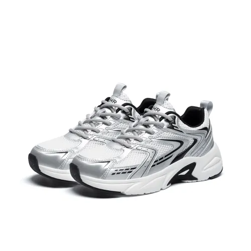 DEFINE CHOICE Anti Slip Wear Resistant Low Top Chunky Sneakers Women's Silver
