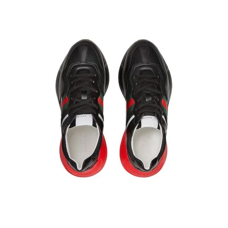 GUCCI Rhyton 'Black Red Green Reflective'-3