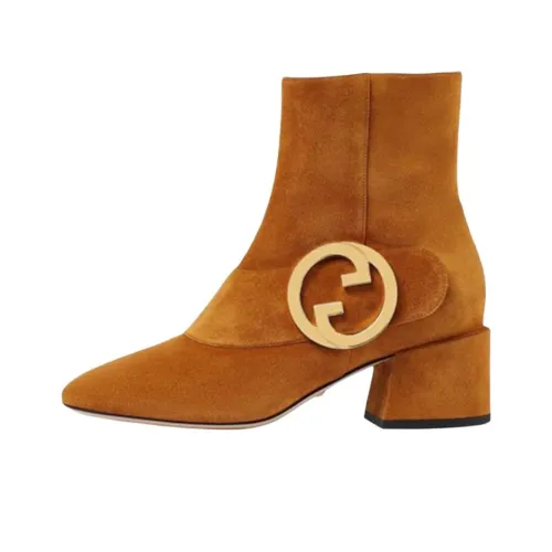 GUCCI Ankle Boots Women's Brown