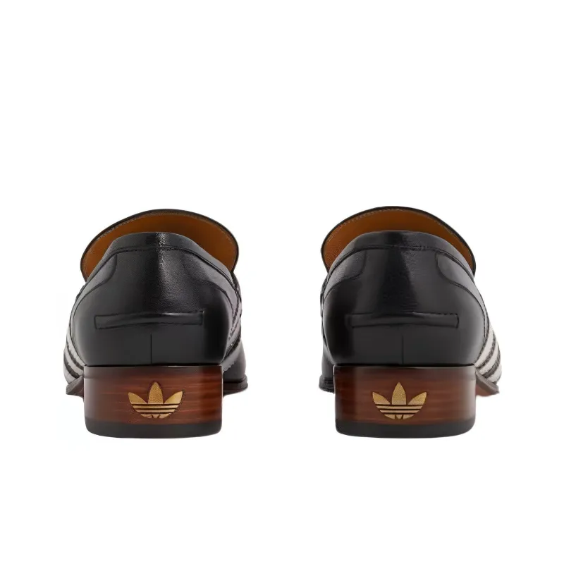 GUCCI Adidas X GUCCI Loafer 'Black Leather'-3