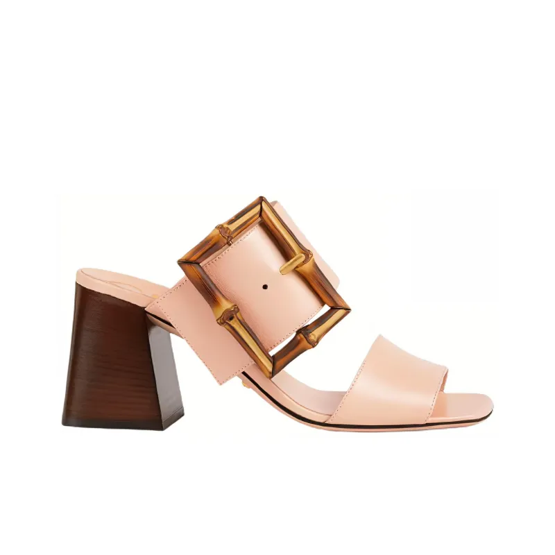 GUCCI Slide Slippers Women's Light Pink-1
