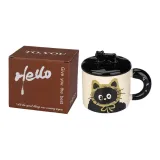 Portable Multicolor Box-Yellow Kitten with Lid Mug 3 60ml