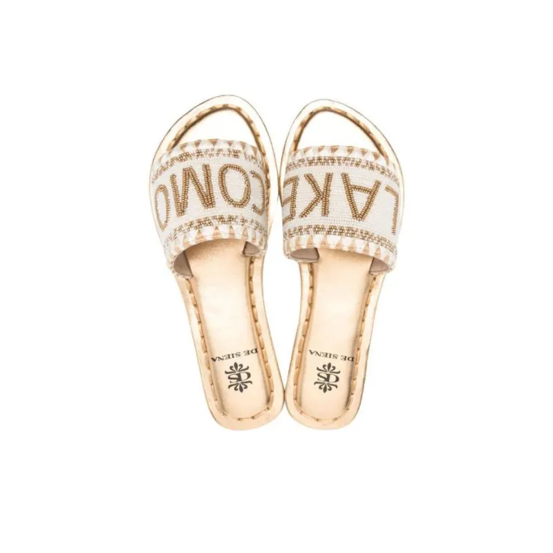 De Siena Slide Slippers Women's Gold-4