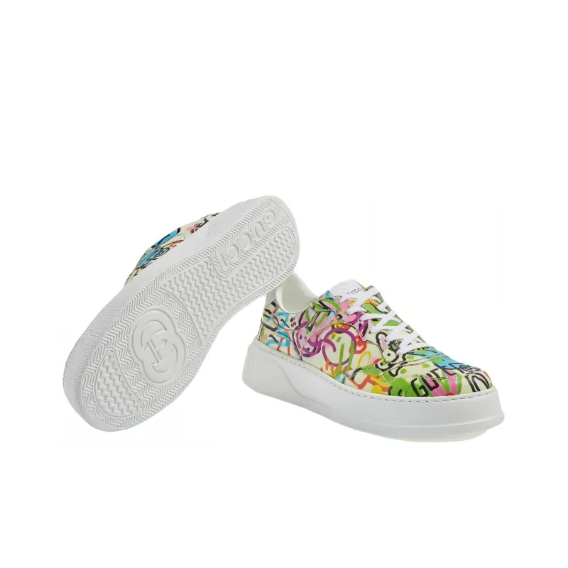 GUCCI Platform Trainer 'Year Of The Rabbit   Graffiti Print'-4