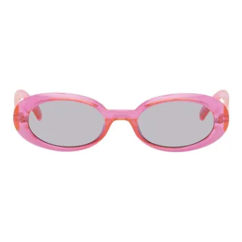Le Specs Oval Sunglasses Women's Pink